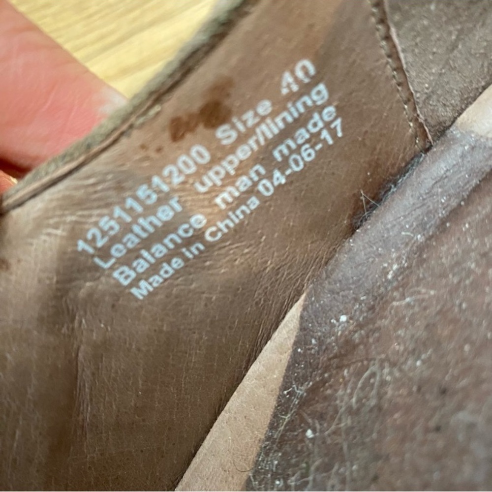 Dansko Taupe Suede Mary Jane Wedge Shoes - Picture 11 of 13